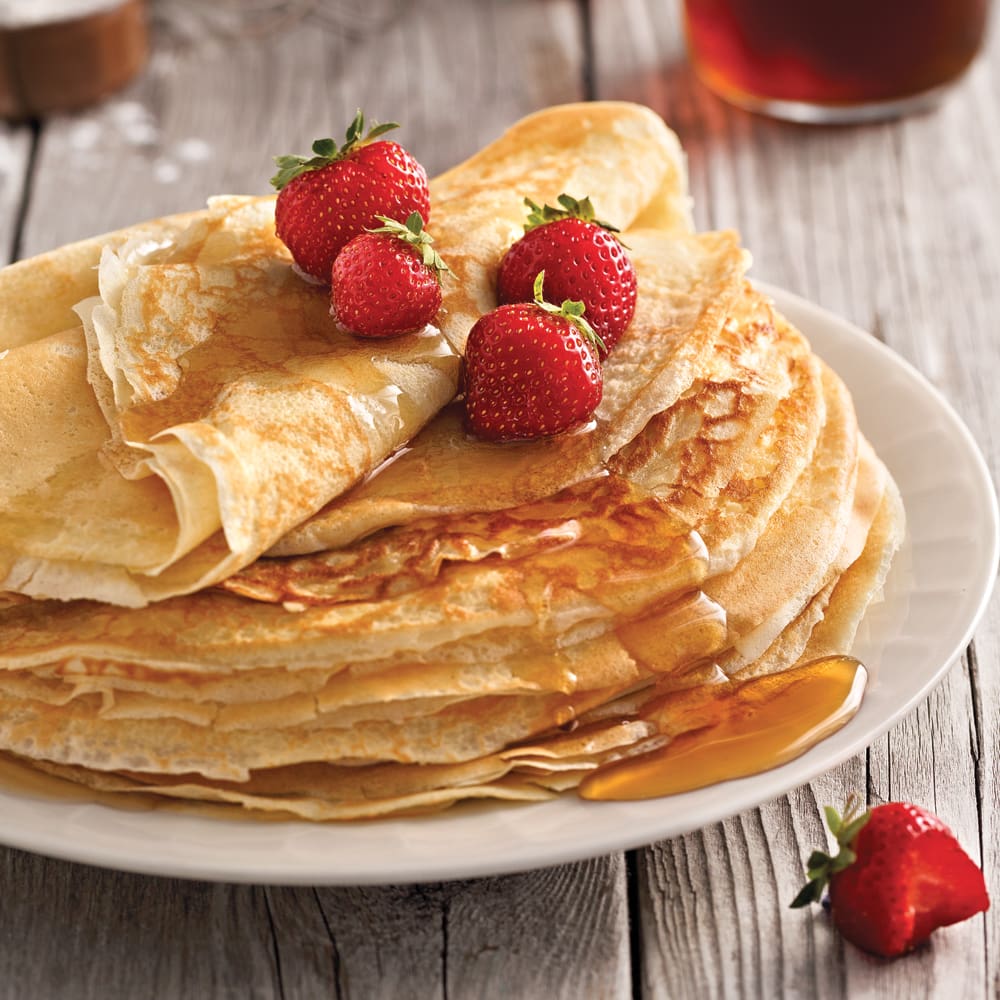 découvrez notre délicieuse recette de crêpes faciles à réaliser. parfaites pour un petit-déjeuner gourmand ou un goûter savoureux, nos crêpes légères et moelleuses plairont à toute la famille. suivez nos étapes simples et régalez-vous avec des crêpes garnies de sucre, de nutella ou de fruits frais.