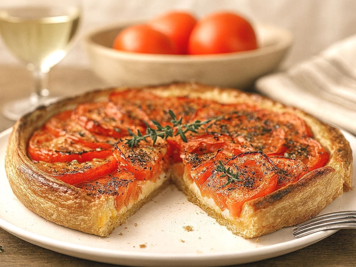 découvrez notre recette facile et savoureuse de tarte à la tomate, idéale pour un repas d'été. astuces pour une pâte croustillante et garniture gourmande avec des tomates fraîches. parfaite en entrée ou plat principal !