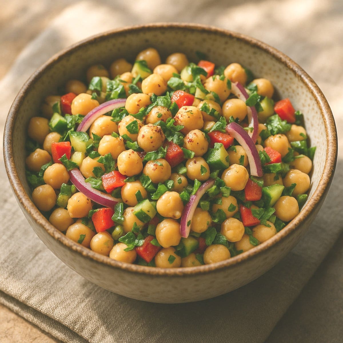 découvrez la délicieuse salade de pois chiches néphertiti, une recette rafraîchissante alliant saveurs orientales et bienfaits nutritionnels. idéale pour un repas sain et équilibré, cette salade est riche en protéines et parfaite pour les amateurs de cuisine végétale.