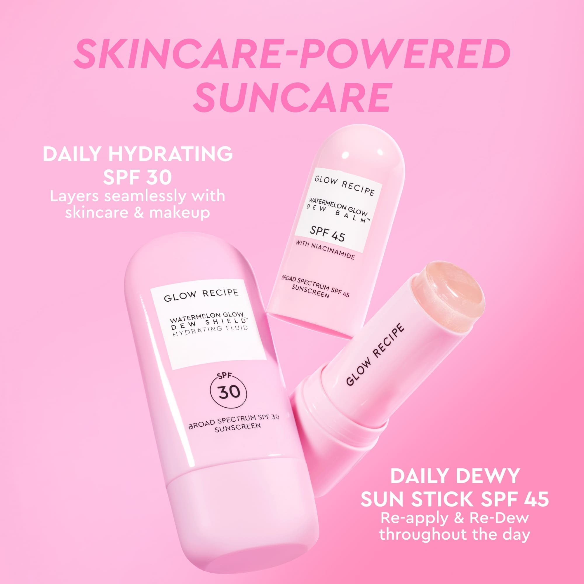 découvrez le stick solaire glow recipe, une protection solaire innovante au format pratique. idéal pour une application facile, il protège la peau des rayons uv tout en offrant une hydratation éclatante et un fini lumineux. parfait pour une routine beauté rapide et efficace !